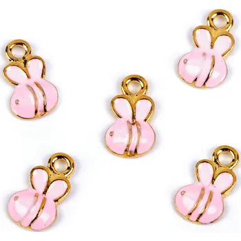 Přívěsek Přívěsek mini zvířátka, malé, 8 (79944) růžová sv. včelka