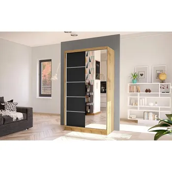 Ložnice Falco Skříň Diem III 100 - dub artisan/černá