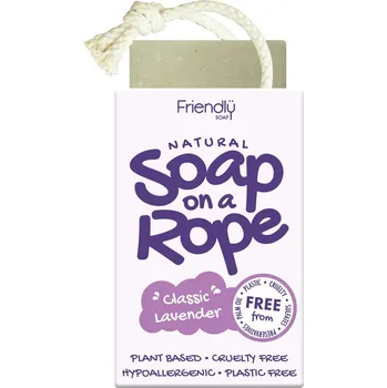 Kosmetika Friendly Soap přírodní mýdlo levandule na šnůrce 125 g
