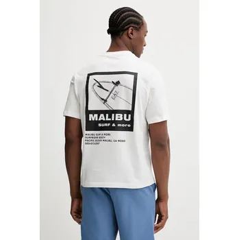 Pánské tričko Bavlněné tričko EA7 Emporio Armani AF22264.7M001402 béžová 01X, vel. L