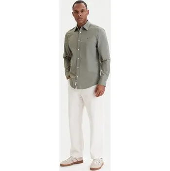 Tommy Jeans Košile DM0DM22026 Zelená Regular Fit XS