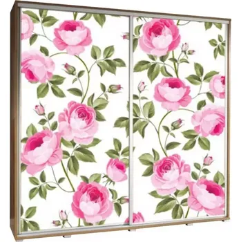 Šatní skříň Skříň Penelopa 205 cm růže 1