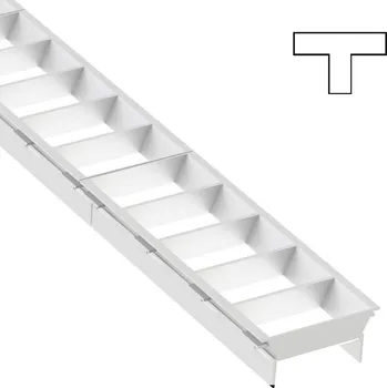 Lampička The Light Group SLC lamelová mřížka Click, modul T, bílá, plast