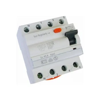 Proudový chránič chránič OMR10 A 40A/4/300mA 10kA - typ "A" - OMU system