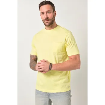 Pánské tričko JP1880, Plus size Tričko JP1880, krátké rukávy, náprsní kapsa, do 8XL pro plnoštíhlé nadměrná velikost, 846198605-1455, žlutý, 6XL, Plus size oblečení, Oblečení pro vysoké muže, Nadměrné velikosti, Oblečení pro plnoštíhlé.