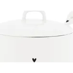 Bastion Collections Keramická cukřenka White / Black Heart