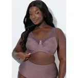 Ulla Popken, Plus size Odlehčující podprsenka, bez kostic, s přívěškem, košíčky C-G pro plnoštíhlé nadměrná velikost, 658495345-1087, hnědý, 120C, Nadměrné velikosti, Plus size oblečení, Oblečení pro boubelky, Oblečení pro baculky, Oblečení pro plnoštíhlé