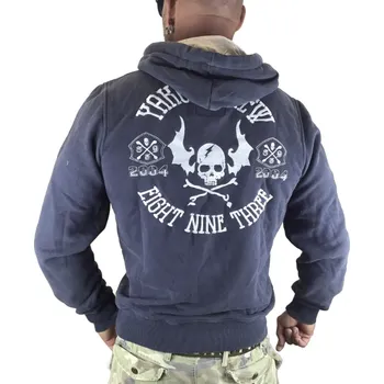 Pánská mikina Pánská mikina Yakuza HOB-7022 ebony moonwashed velikost: 3XL