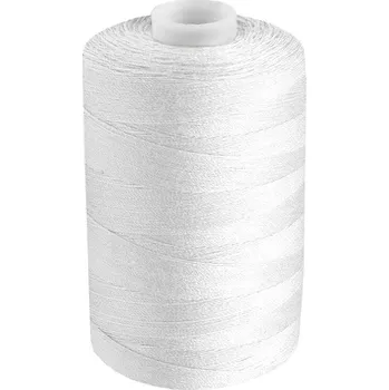 Nit Polyesterové nitě pro overlocky i klasické šití návin 1000 m PES 40/2 James, střední, 001 bílá