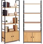 Industriální loftový regál se skříňkou 4 police ModernHome