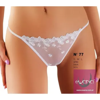 Dámské spodní prádlo Dámské tanga N.77 Bílá - Ewana bílá S