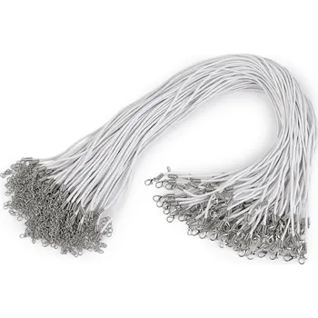 Galanterie Voskovaná šňůrka s karabinkou délka 45 cm