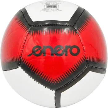 Fotbalový míč FOTBALOVÝ MÍČ ENERO MINI 12 PANELŮ VEL. 1 BÍLO ČERVENÝ