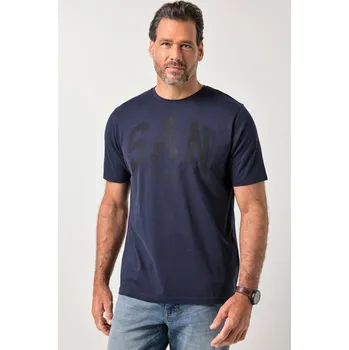 Pánské tričko JP1880, Plus size Tričko JP1880, krátké rukávy, potisk na hrudi, do 8XL pro plnoštíhlé nadměrná velikost, 845055130-1456, modrý, 7XL, Plus size oblečení, Oblečení pro vysoké muže, Nadměrné velikosti, Oblečení pro plnoštíhlé.