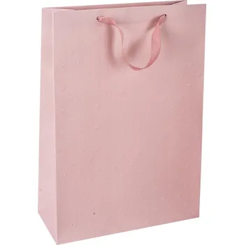 Dárková taška Dárková taška vytlačovaná srdíčka 30,5x12x42 cm