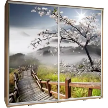 Předsíňová stěna Skříň Penelopa 205 cm schody