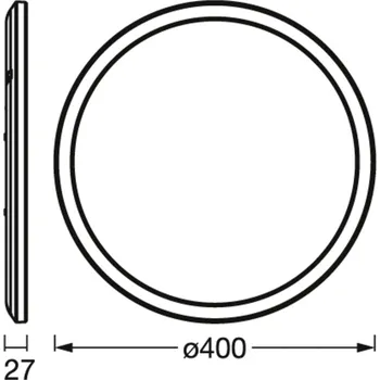 Lampička OSRAM SMART+ WiFi ORBIS ULTRA SLIM BACKLIGHT bílá Ø40cm RGBW - Doprava zdarma