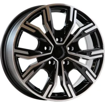 Alu kolo Alu kola Racing Line 6408, 16x6.5 5x108 ET45, černá + leštění (zátěžová)