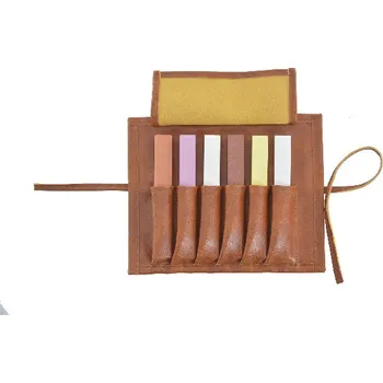 Kámen brusný, v pouzdře, 6 brusných stupňů, multicolor, 16x2x2cm, S6|Esschert Design