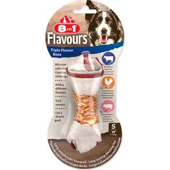 Pochoutka 8in1 Triple Flavour kost žvýkací S -KARTON