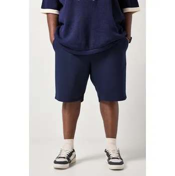 STHUGE, Plus size Teplákové bermudy STHUGE, široký střih, do 8XL pro plnoštíhlé nadměrná velikost, 847578770-1456, modrý, 7XL, Plus size oblečení, Oblečení pro vysoké muže, Nadměrné velikosti, Oblečení pro plnoštíhlé.