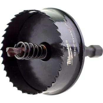 Vrták MILWAUKEE Kruhová pila s centrovacím vrtákem ShockWave, 1/4" Hex, 38mm, 1ks