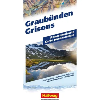 Hallwag Panoramakarte Graubünden