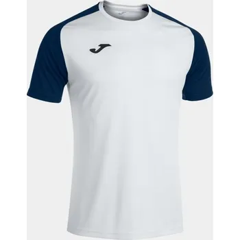 Pánské/Chlapecké sportovní tričko JOMA ACADEMY IV SHORT SLEEVE T-SHIRT WHITE NAVY Velikost: 2XL-3XL, Barva: WHITE-NAVY