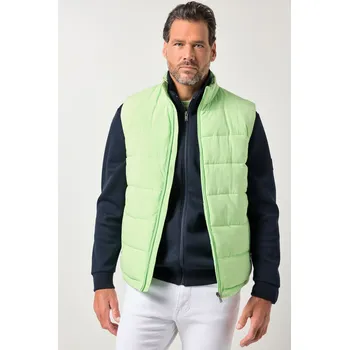 Pánská vesta JP1880, Plus size Prošívaná vesta JP1880, stojáček, zip, do 7XL pro plnoštíhlé nadměrná velikost, 845455412-1457, zelený, L, Plus size oblečení, Oblečení pro vysoké muže, Nadměrné velikosti, Oblečení pro plnoštíhlé.
