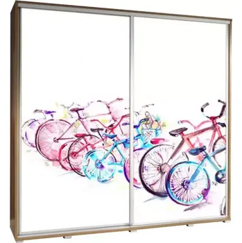 Šatní skříň Skříň Penelopa 205 cm jízdní kola