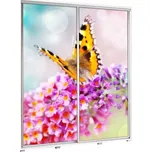 Skříň Penelopa 155 cm motýl 3