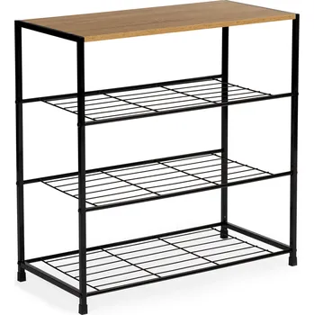 regál Botník, policový stojan, regál LOFT (63 x 30 x 63 cm) XJ633063A1