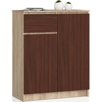 Komoda Komoda se šuplíkem a dvířky SAVRILA - dub sonoma / wenge