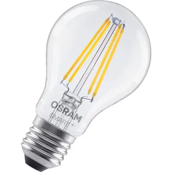 Lampička OSRAM SMART+ WiFi LED žárovka E27, A60 6 W 827 čirá stmívatelné