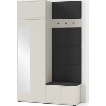 Šatní skříň Předsíňová stěna BIANCO IV Bez zrcadla Růžová I