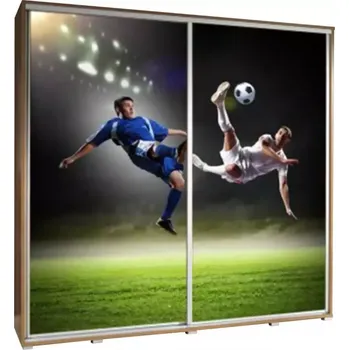 Šatní skříň Skříň Penelopa 205 cm fotbalisté 2