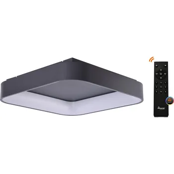 Bodové svítidlo Solvent S SMART přisazené svítidlo LED 42W 3280lm 3000-6000K 60cm hranaté IP20, šedé + ovladač