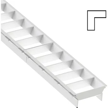 Lampička The Light Group SLC lamelová mřížka Click, modul L, bílá, plast