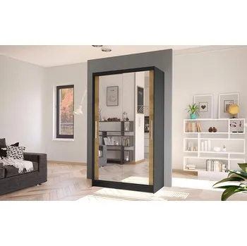 Ložnice Falco Skříň Kosta VII 100 - černá/dub artisan