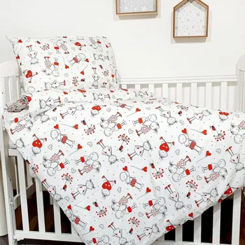 Povlečení Dětské povlečení - Láska Zapínání: zip, Rozměr: 90x130 + 40x60