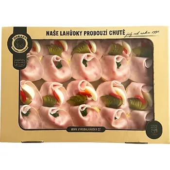 Dárkový potravinový koš Dorant - Box chlebíčků se šunkou, speciál, 10x85g 10ks