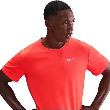 Pánské tričko Pánské funkční tričko s krátkým rukávem Nike MILER oranžové DV9315-635 - XL | UK 10,5 | US 11,5