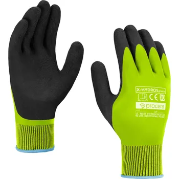 Pracovní oblečení Procera Rukavice X-HYDROS, různé barvy Velikost 9 zelená