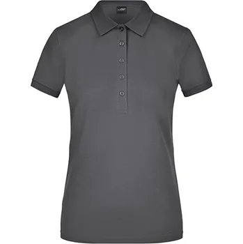 Dámská košile James&Nicholson Dámská polokošile JN709 Graphite (Solid) XXL