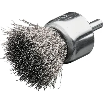 Drátěný kartáč MILWAUKEE Nerezový koncový kartáč, INOX CR., S6mm, 30x25x68mm, drát 0.3, 3ks