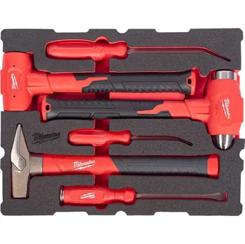 MILWAUKEE Pěnová vložka se sadou kladiv a páčidel, PACKOUT™, 6ks