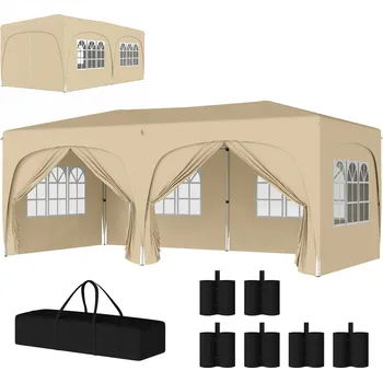 Zahradní stavba Zahradní skládací altán, 3 x 6 m | pískový