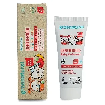 Ústní voda Greenatural Zubní pasta pro děti do 6 let s fluoridem ovocná BIO 75 ml