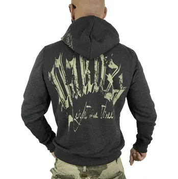 Pánská mikina Pánská mikina Yakuza HOB-9063 black melange velikost: S