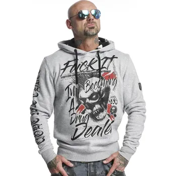 Pánská mikina Pánská mikina Yakuza HOB-11053 light grey velikost: XXL